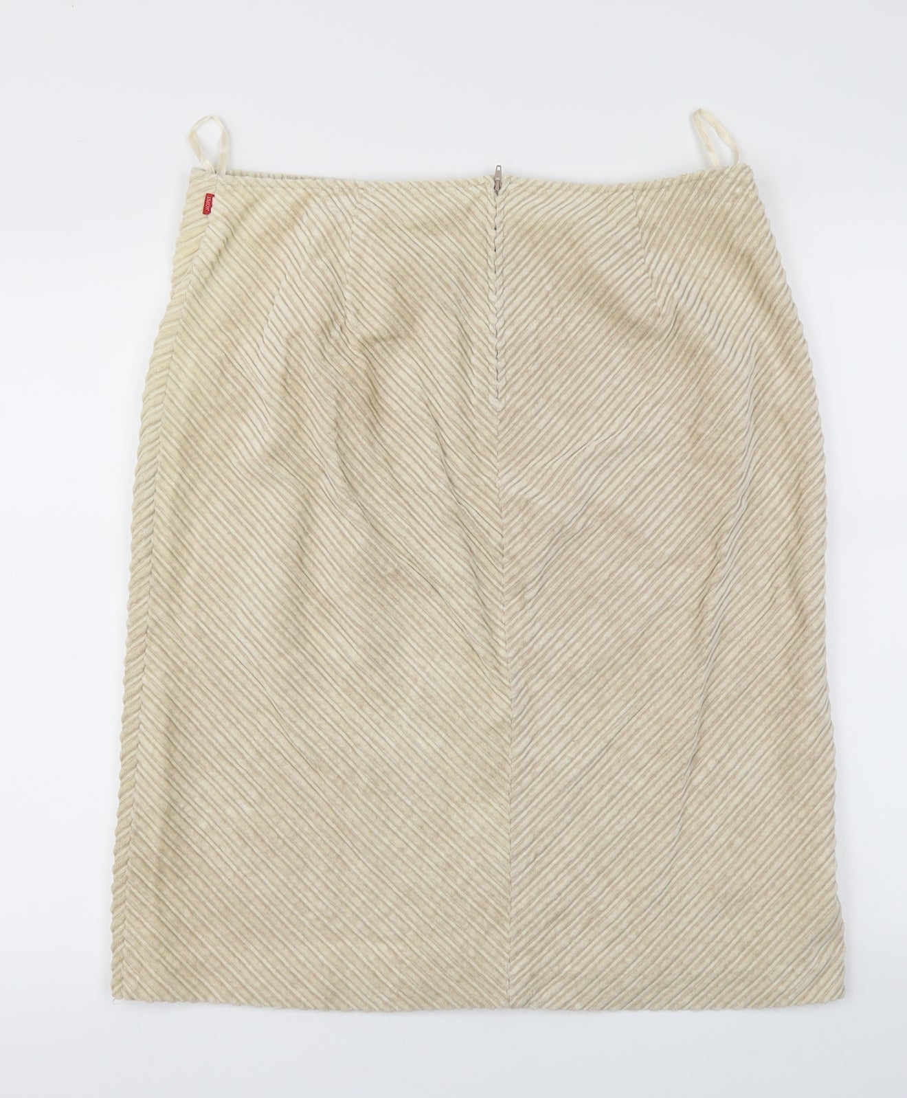 Preworn Womens Beige   A-Line Skirt Size 4