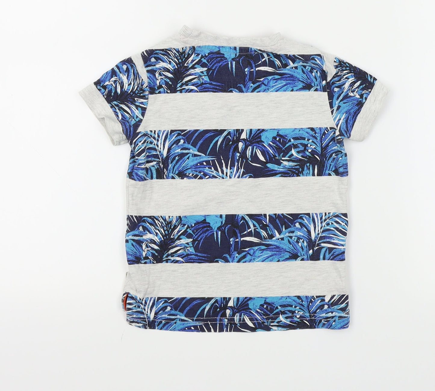 F&F Boys Blue Striped  Basic T-Shirt Size 12-18 Months