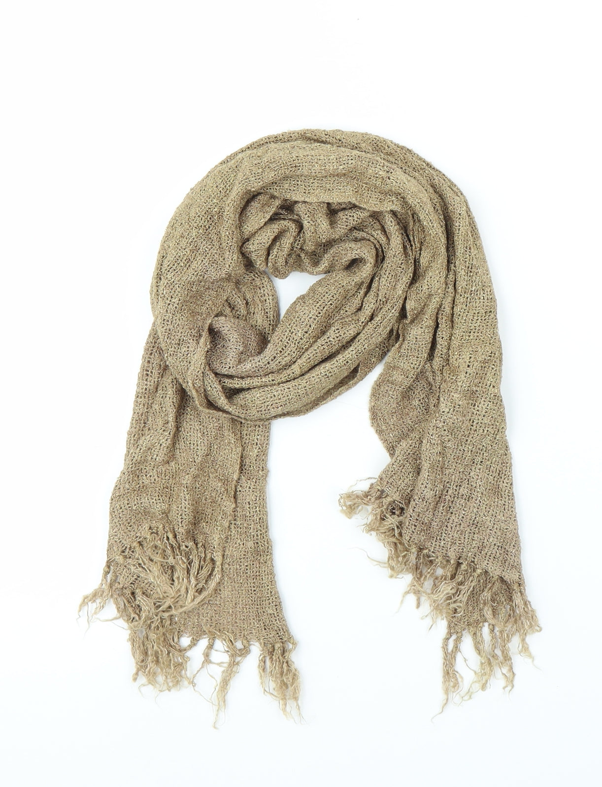 Preworn Unisex Gold    Scarf