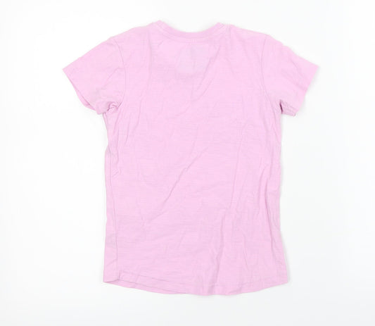 surfs up Girls Pink   Basic T-Shirt Size 5 Years