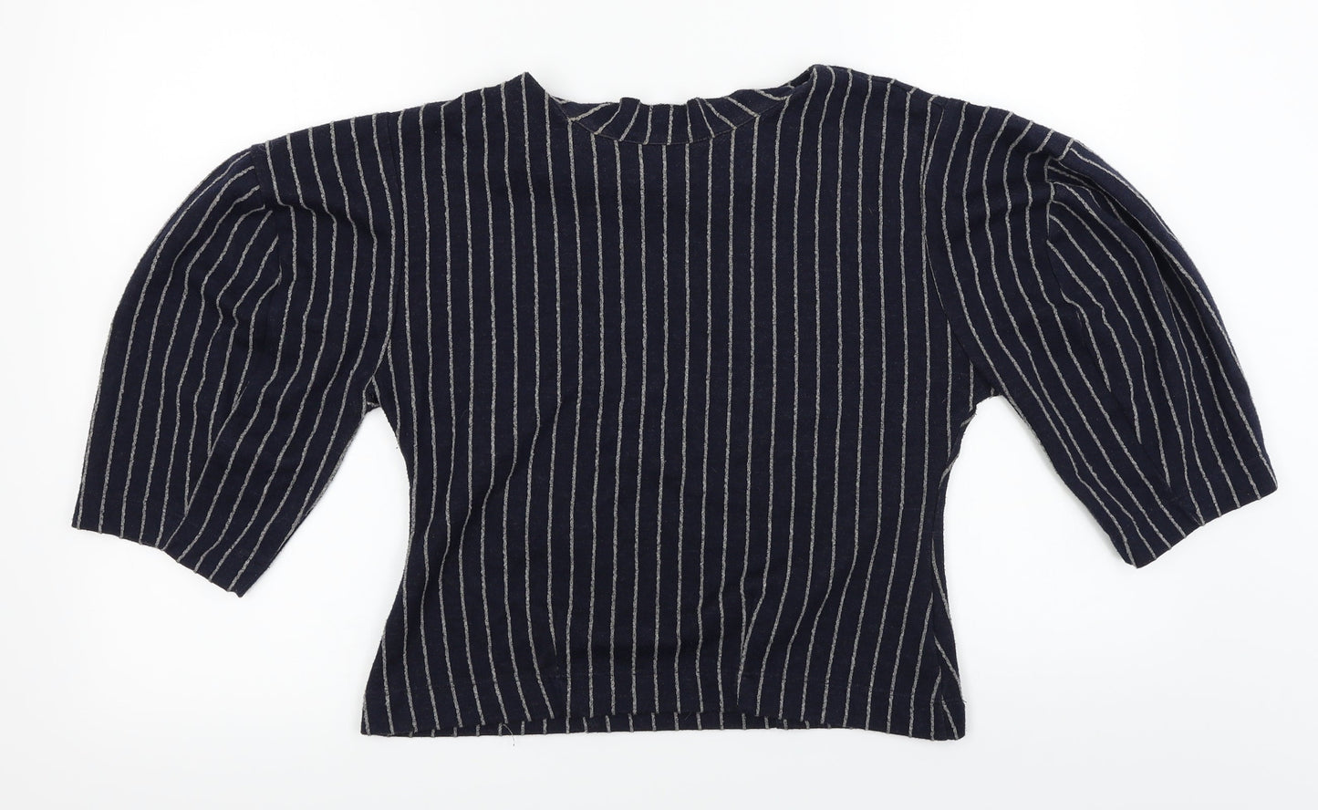 NEXT  Womens Blue Striped  Basic T-Shirt Size 10