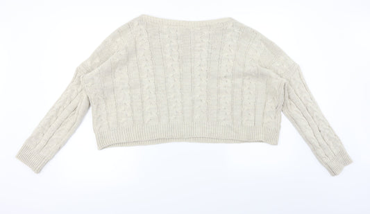 Preworn  Womens Beige   Pullover Jumper Size L
