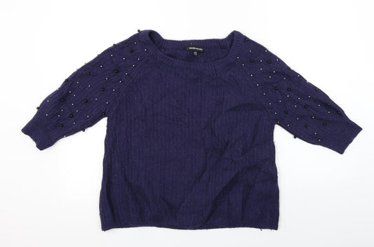 Warehouse  Womens Blue   Pullover Jumper Size 10