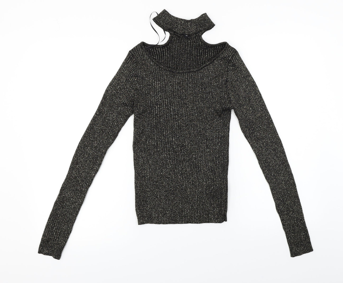 H&M  Womens Black   Pullover Jumper Size S