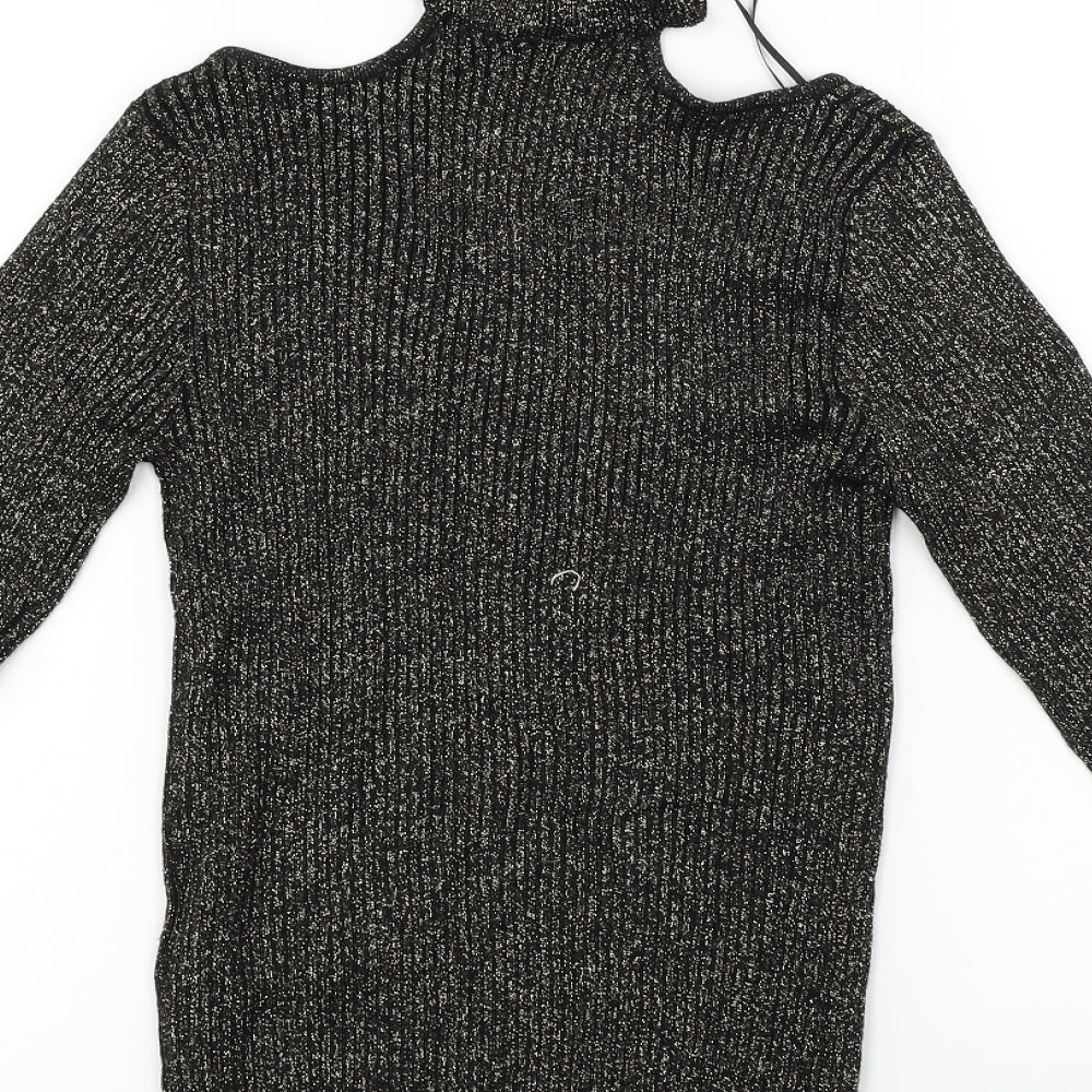 H&M  Womens Black   Pullover Jumper Size S