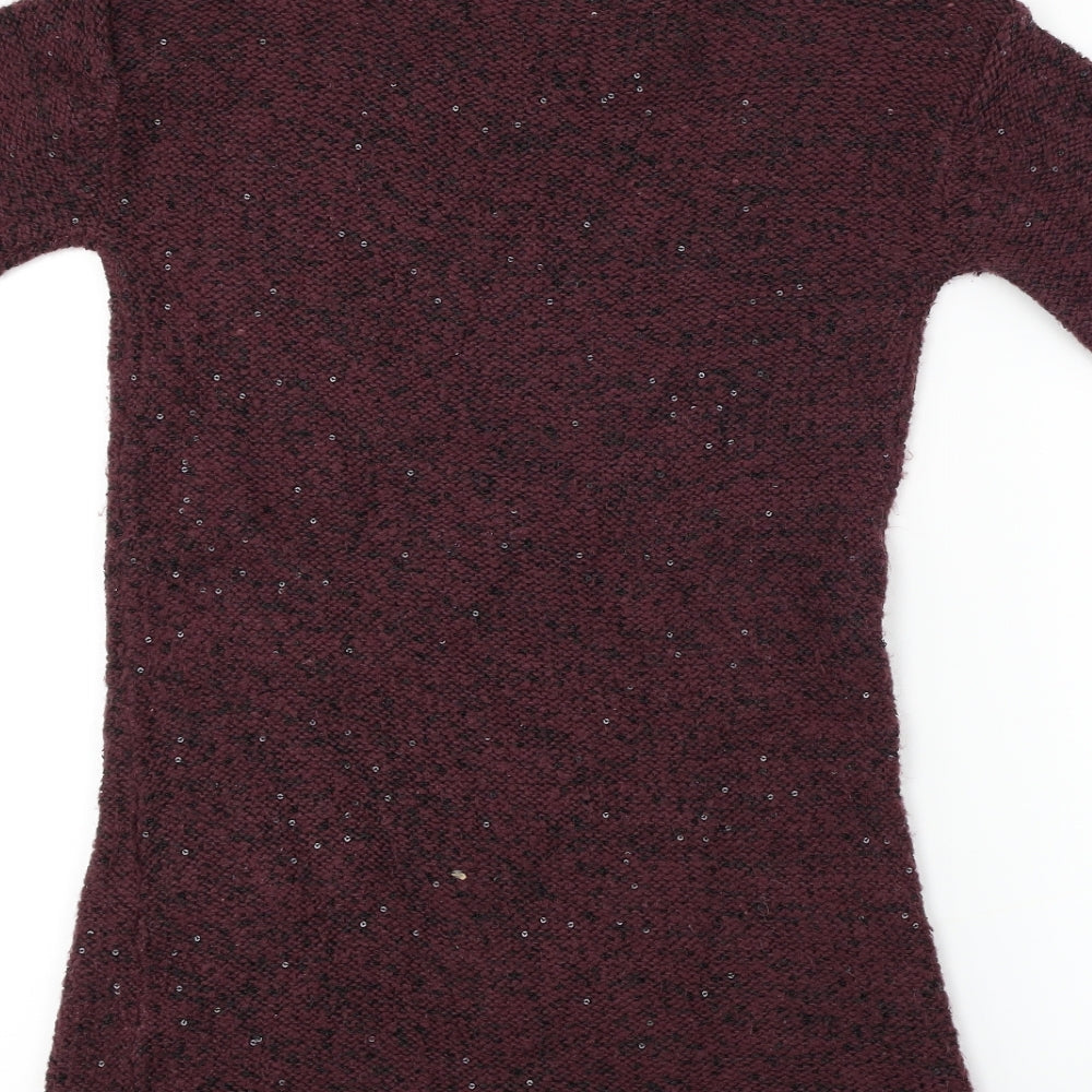 Dorothy Perkins Womens Purple   Pullover Jumper Size S