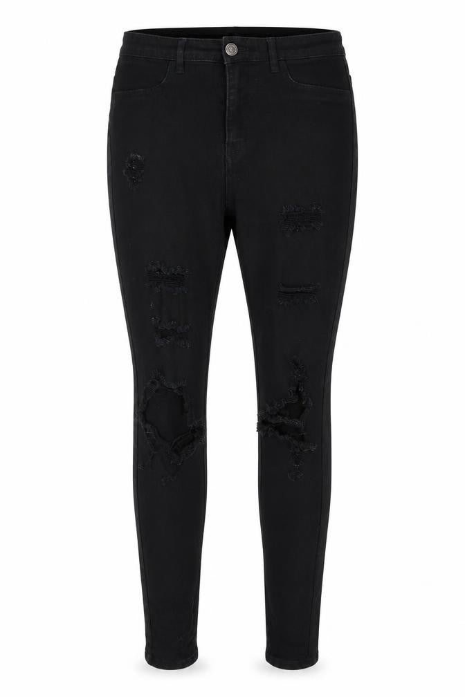 Divided Womens Black  Denim Skinny Jeans Size 10 L26 in