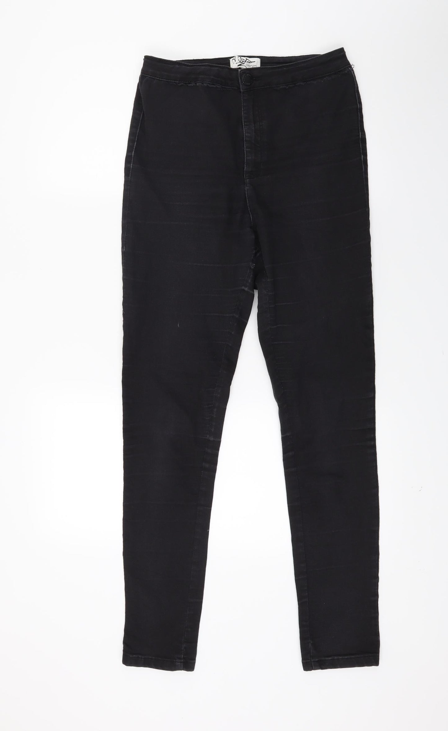 Miss denim Womens Black  Denim Jegging Jeans Size 12 L27 in