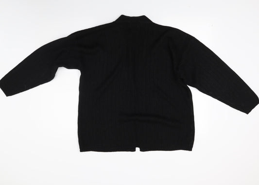 L vouge Womens Black  Knit Cardigan Jumper Size L