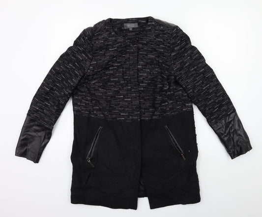Per Una Womens Black   Overcoat Coat Size 10