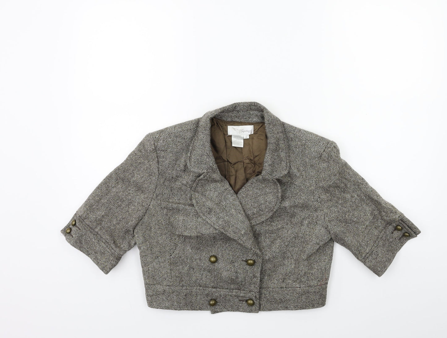Spiegel Womens Brown   Jacket Coat Size 8