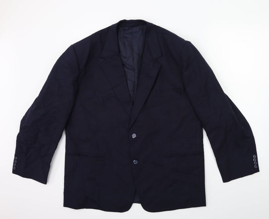 Preworn Mens Blue   Jacket Suit Jacket Size 42