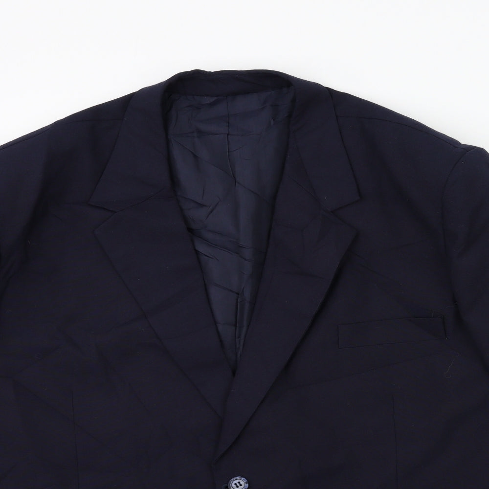 Preworn Mens Blue   Jacket Suit Jacket Size 42