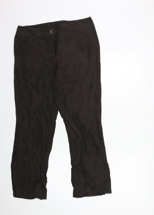 Preworn Womens Brown   Trousers  Size 32 in L29 in