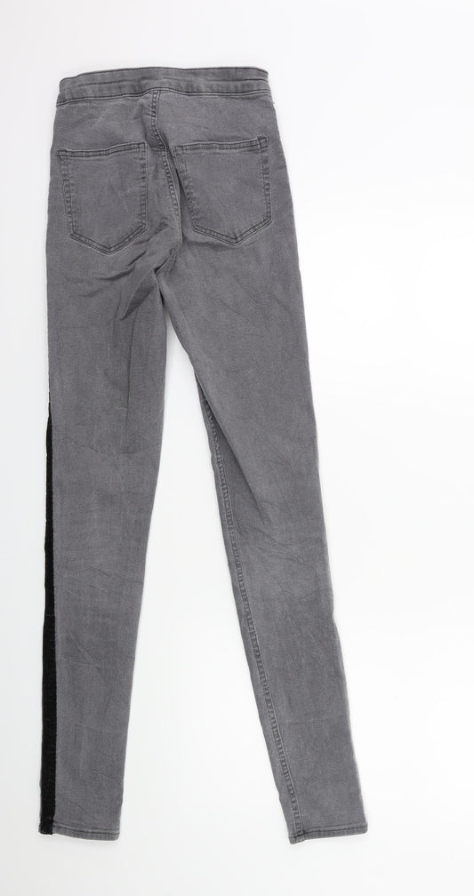 H&M Womens Grey  Denim Skinny Jeans Size 6 L30 in