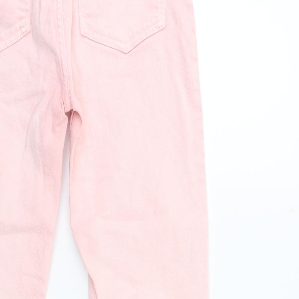 Preworn Womens Pink  Denim Skinny Jeans Size 28 in L25 in