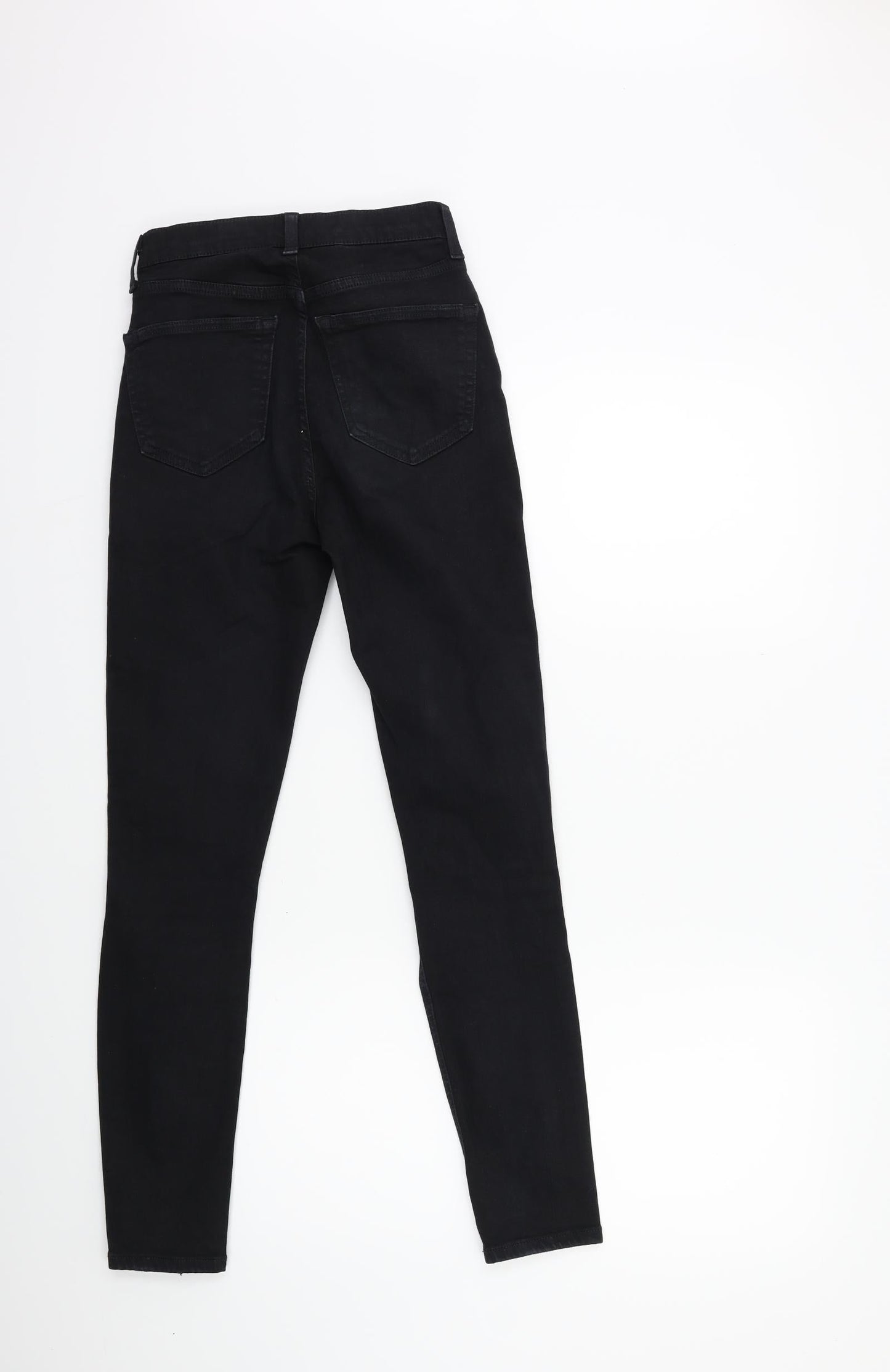 Topshop Womens Black  Denim Skinny Jeans Size 26 in L32 in
