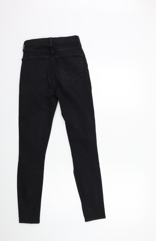 Topshop Womens Black  Denim Skinny Jeans Size 26 in L32 in