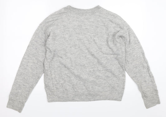 H&M Womens Grey   Pullover Jumper Size XS