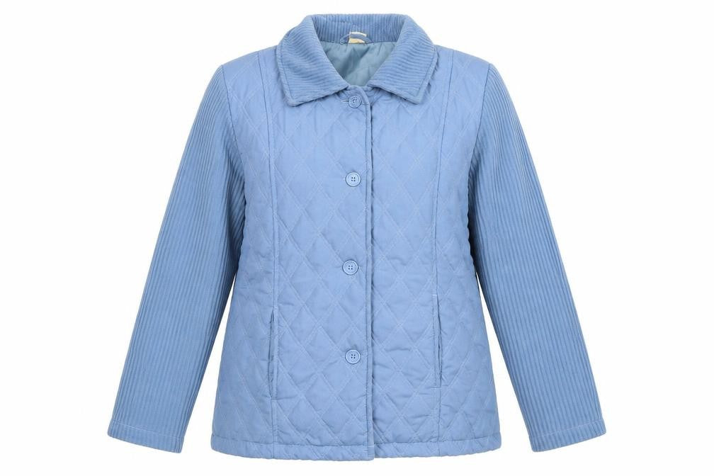 Gabriella Vicenga Womens Blue   Quilted Coat Size 14