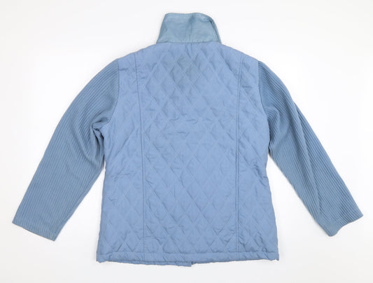 Gabriella Vicenga Womens Blue   Quilted Coat Size 14