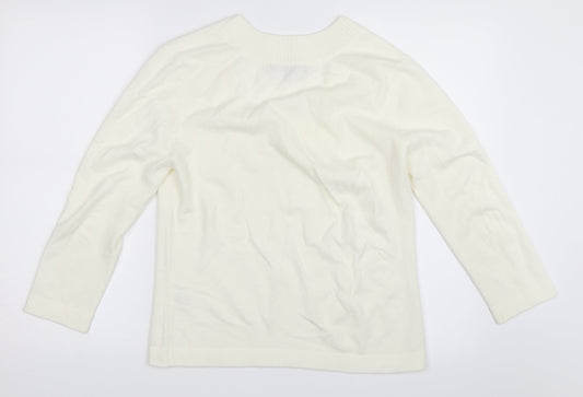 Nutshell Womens Ivory   Pullover Jumper Size L