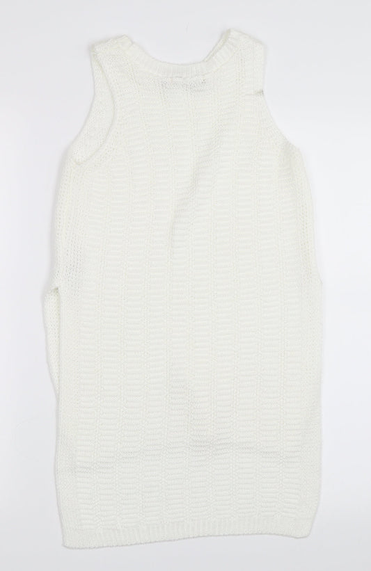 New Look Womens Ivory   Vest Jumper Size 6