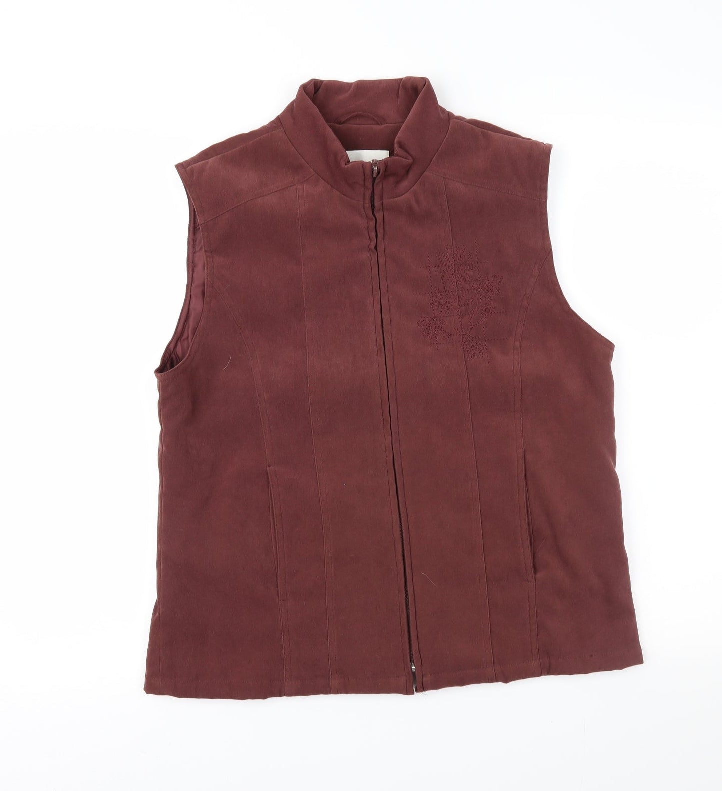 EWM Womens Brown   Gilet Waistcoat Size S