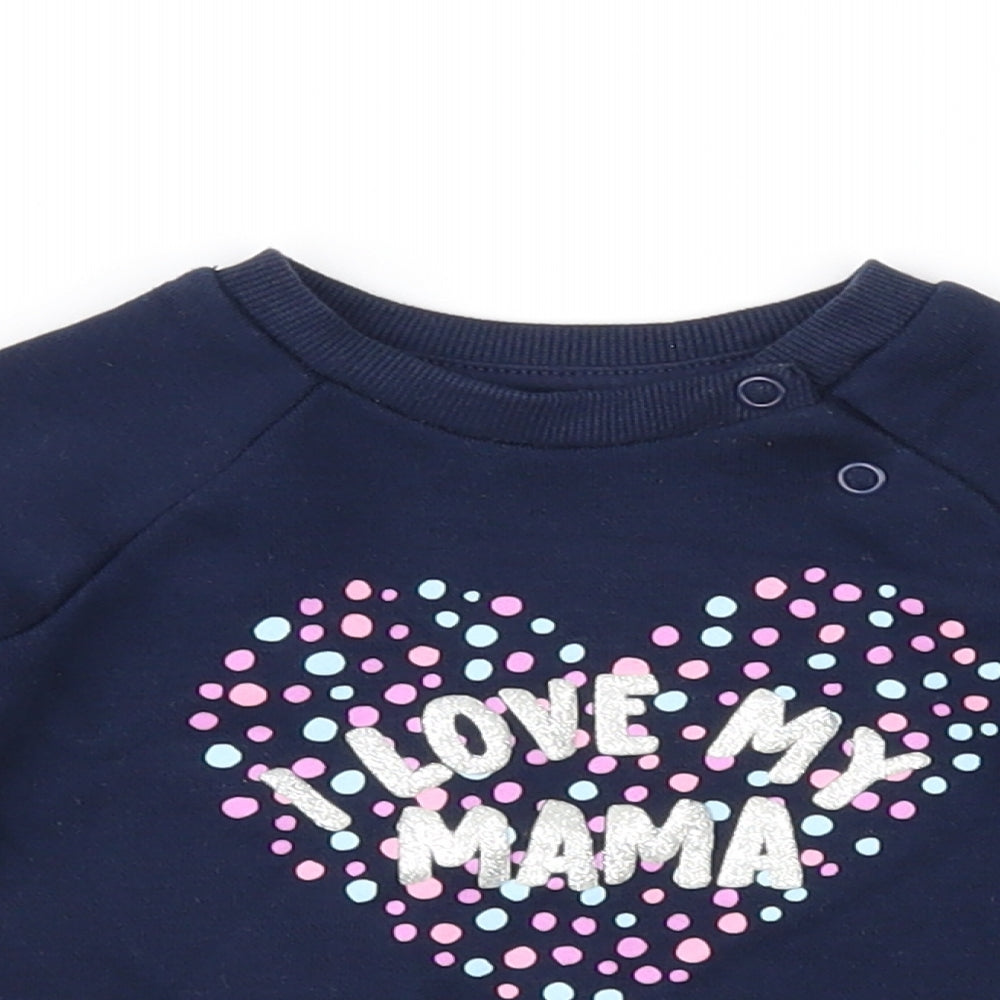 Primark Girls Blue   Pullover Casual Size 6-9 Months