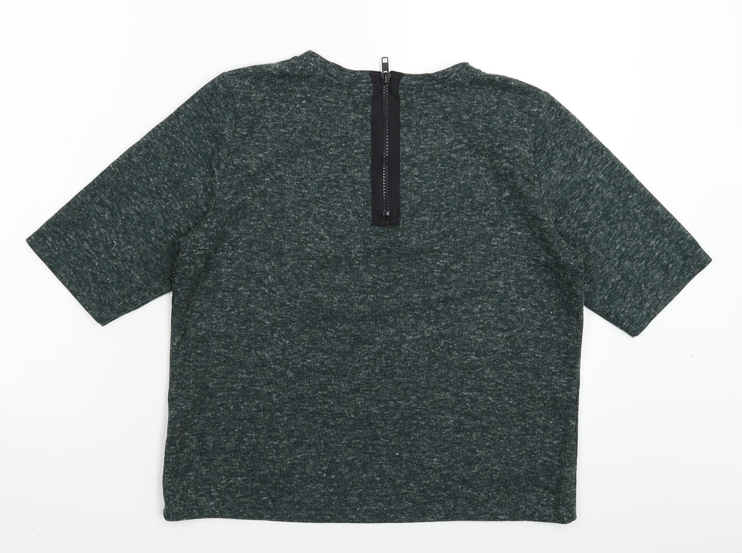 Topshop Womens Green  Knit Pullover Jumper Size 10
