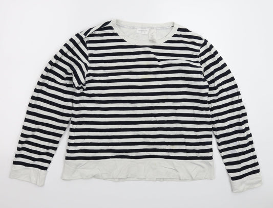 Liz Claiborne Womens Multicoloured Striped Knit Pullover Jumper Size M