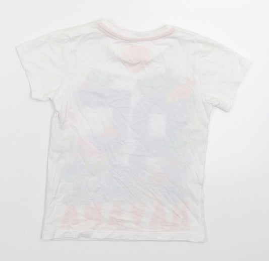 Matalan Girls White   Basic T-Shirt Size 5 Years