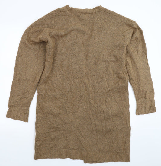 FOREVER 21 Womens Beige  Knit Cardigan Jumper Size M
