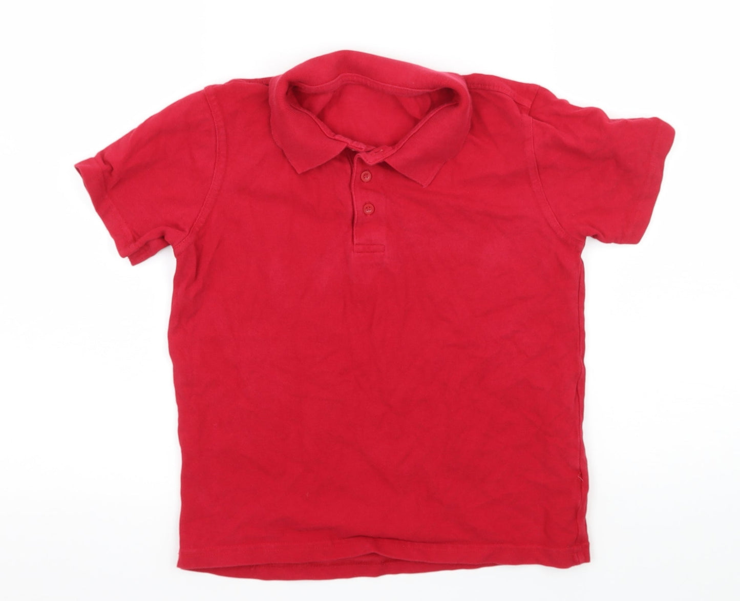 George Boys Red  Jersey Basic T-Shirt Size 8-9 Years