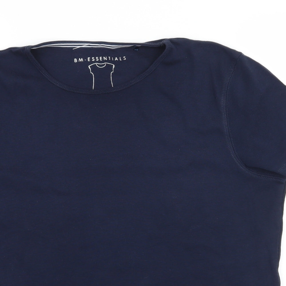 Bonmarché Womens Blue  Jersey Basic T-Shirt Size M
