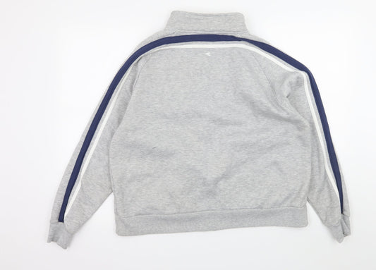 Diadora Womens Grey  Jersey Full Zip Sweatshirt Size 20