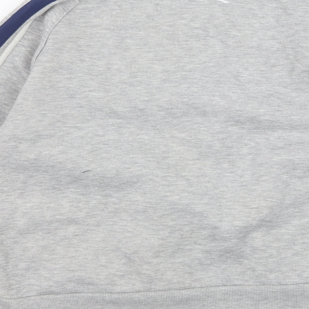 Diadora Womens Grey  Jersey Full Zip Sweatshirt Size 20