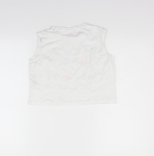 Primark Girls White   Basic T-Shirt Size 11-12 Years