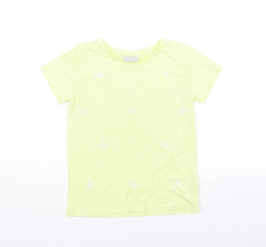 Matalan Girls Yellow   Basic T-Shirt Size 10 Years