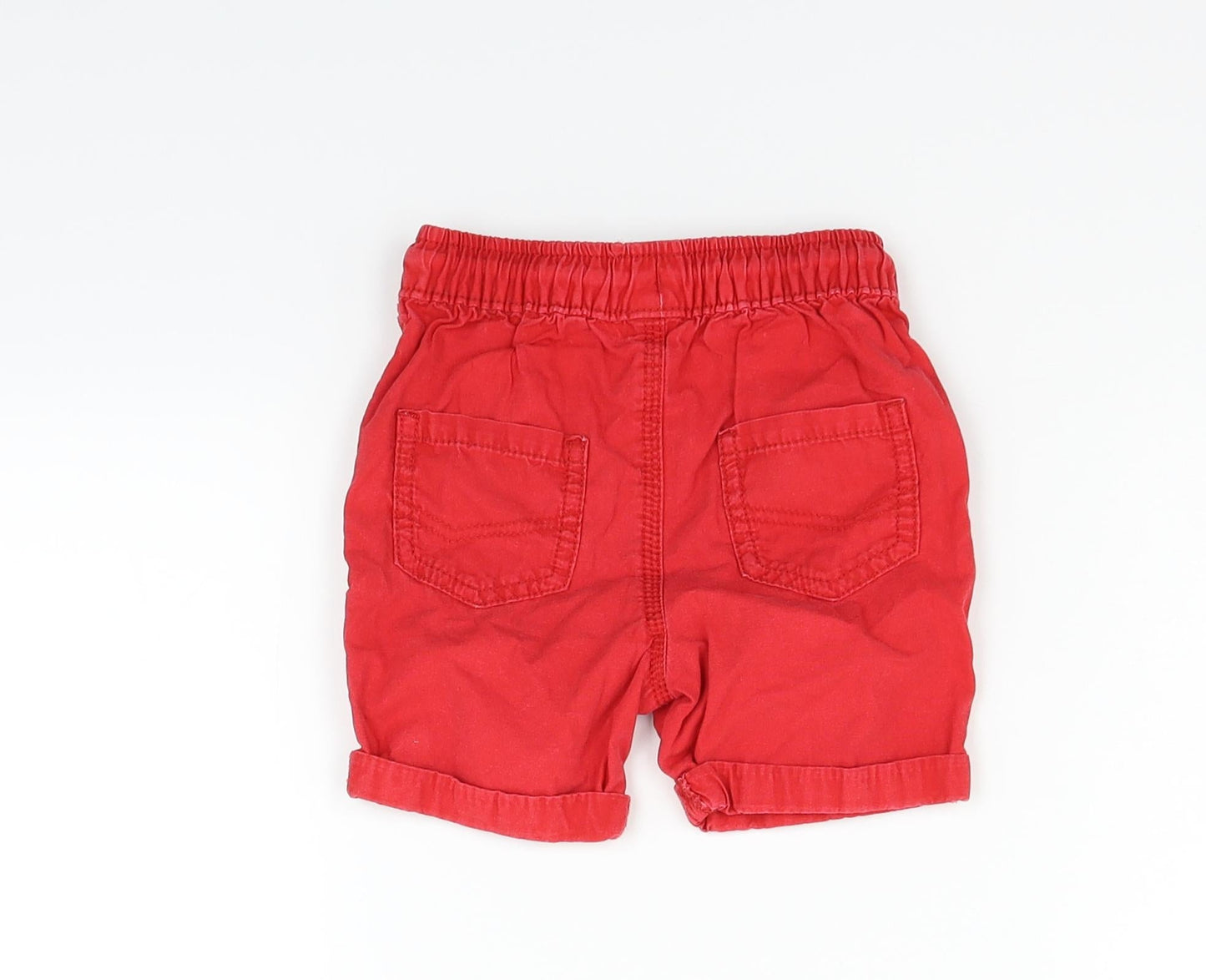 George Boys Red   Chino Shorts Size 2 Years