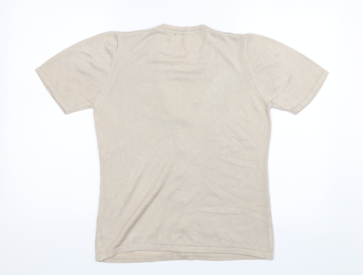 Preworn Womens Beige   Basic T-Shirt Size S