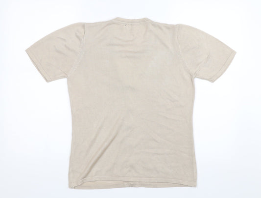 Preworn Womens Beige   Basic T-Shirt Size S