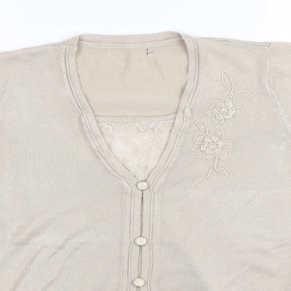 Preworn Womens Beige   Basic T-Shirt Size S