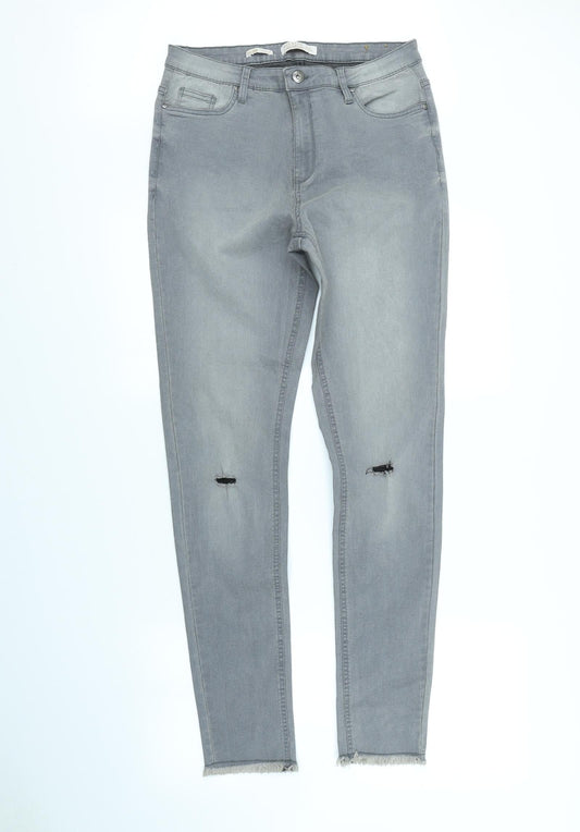 Nice&chic Womens Grey   Skinny Jeans Size 32 in L30 in