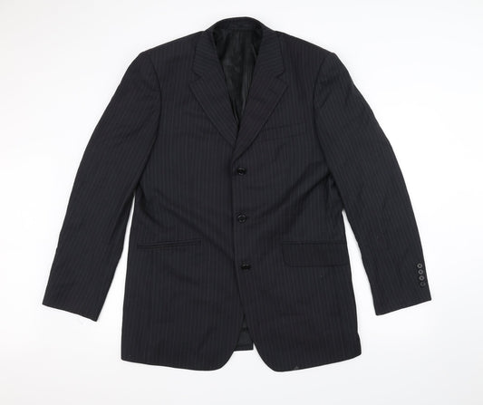 Ventuno Mens Black   Jacket Suit Jacket Size 40