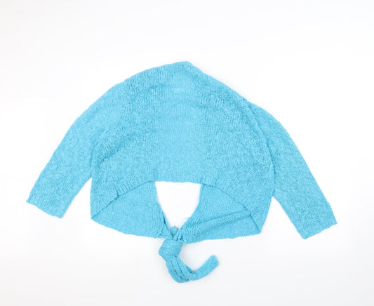 Nina Murati Womens Blue  Knit Jacket  Size XL