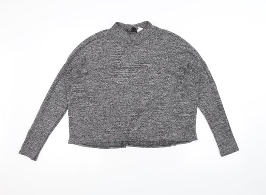 H&M Womens Grey   Pullover Jumper Size M