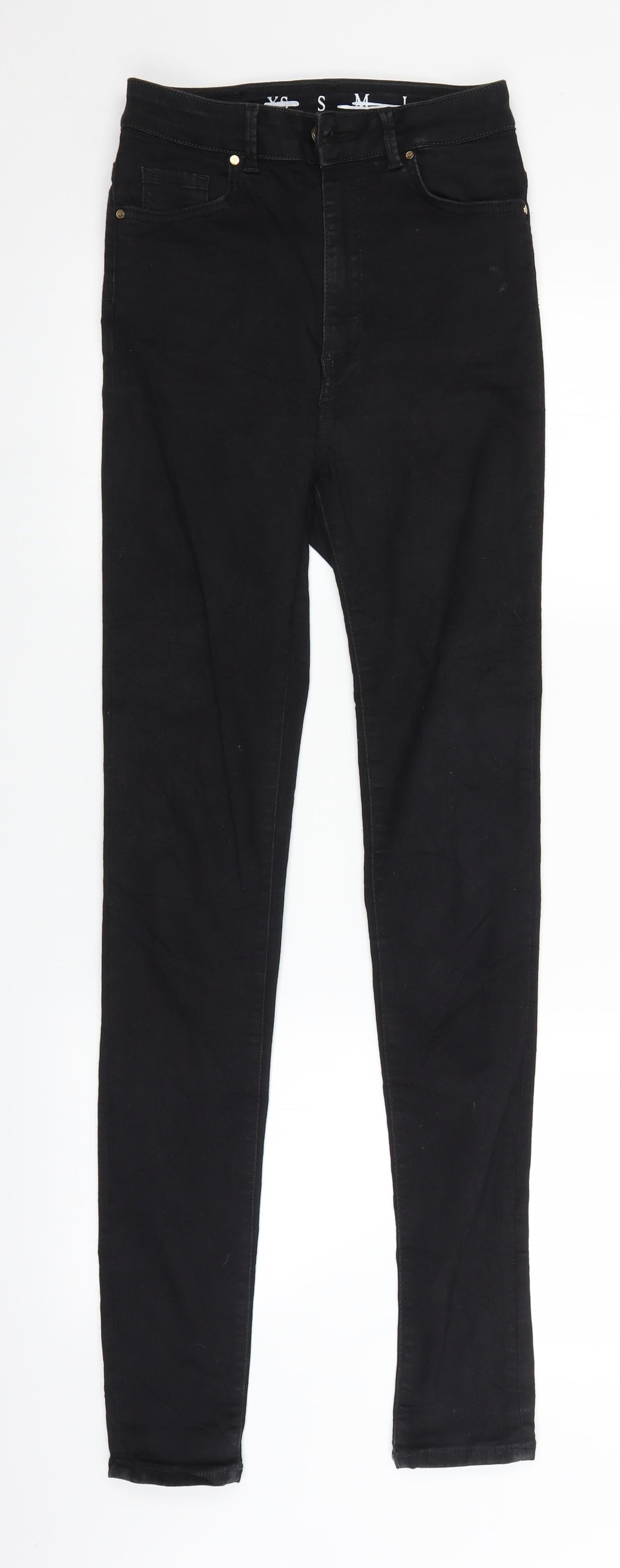 Never denim Womens Black  Denim Skinny Jeans Size S L30 in