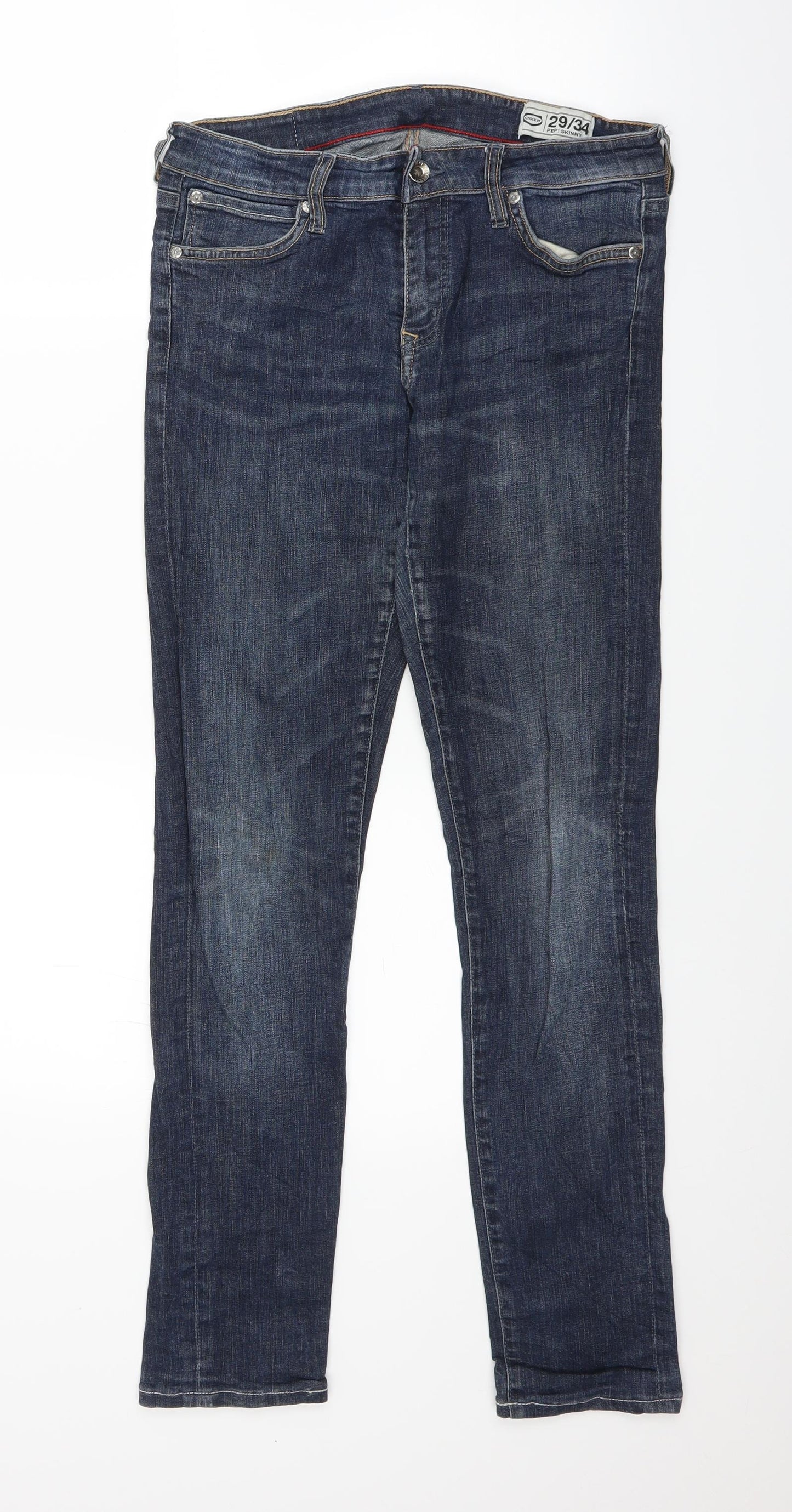 Crocker Womens Blue  Denim Skinny Jeans Size 29 in L28 in