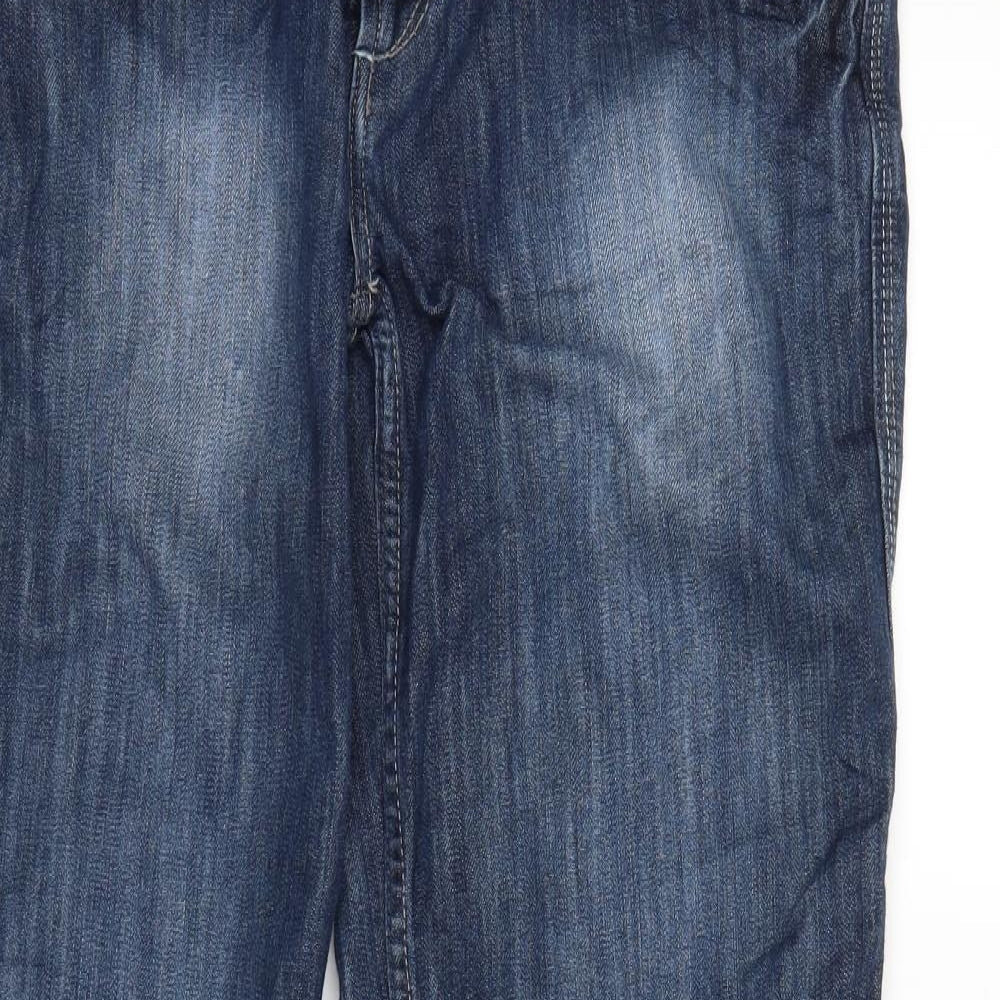 Colours of The World Womens Blue  Denim Straight Jeans Size 34 in L30 in